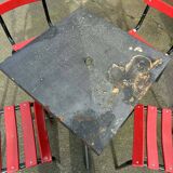 Set of 4 garden chairs and 1 table.