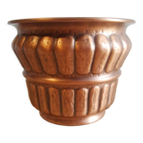 Cache pot en cuivre vintage