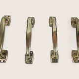 Set of 4 vintage bronze door handles.