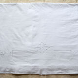 Old sheet hand embroidery and monogram