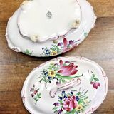 Luneville vegetable soup tureen, street lamp model