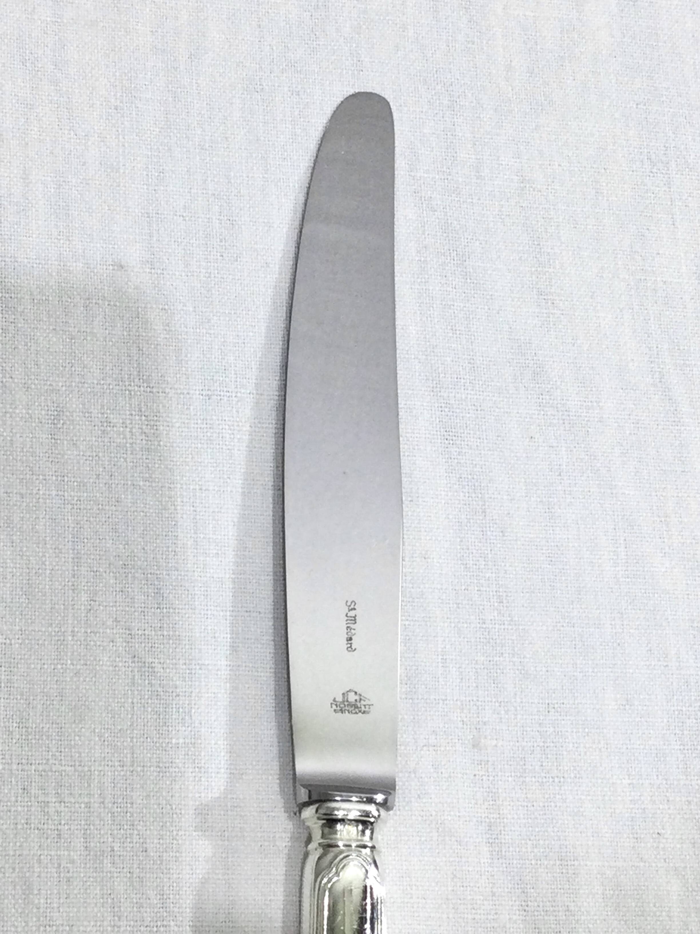 Saint Médard - Silver plated knives