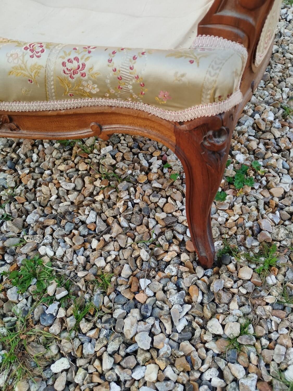 Paire de fauteuils anciens style louis xv