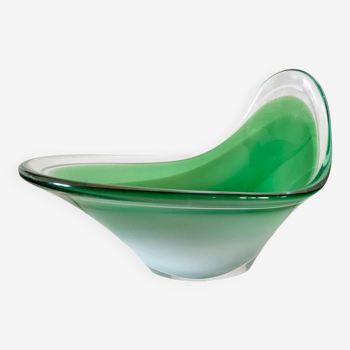 Paul Kedelv glass fruit cup for Flygsfors model Shell 1959