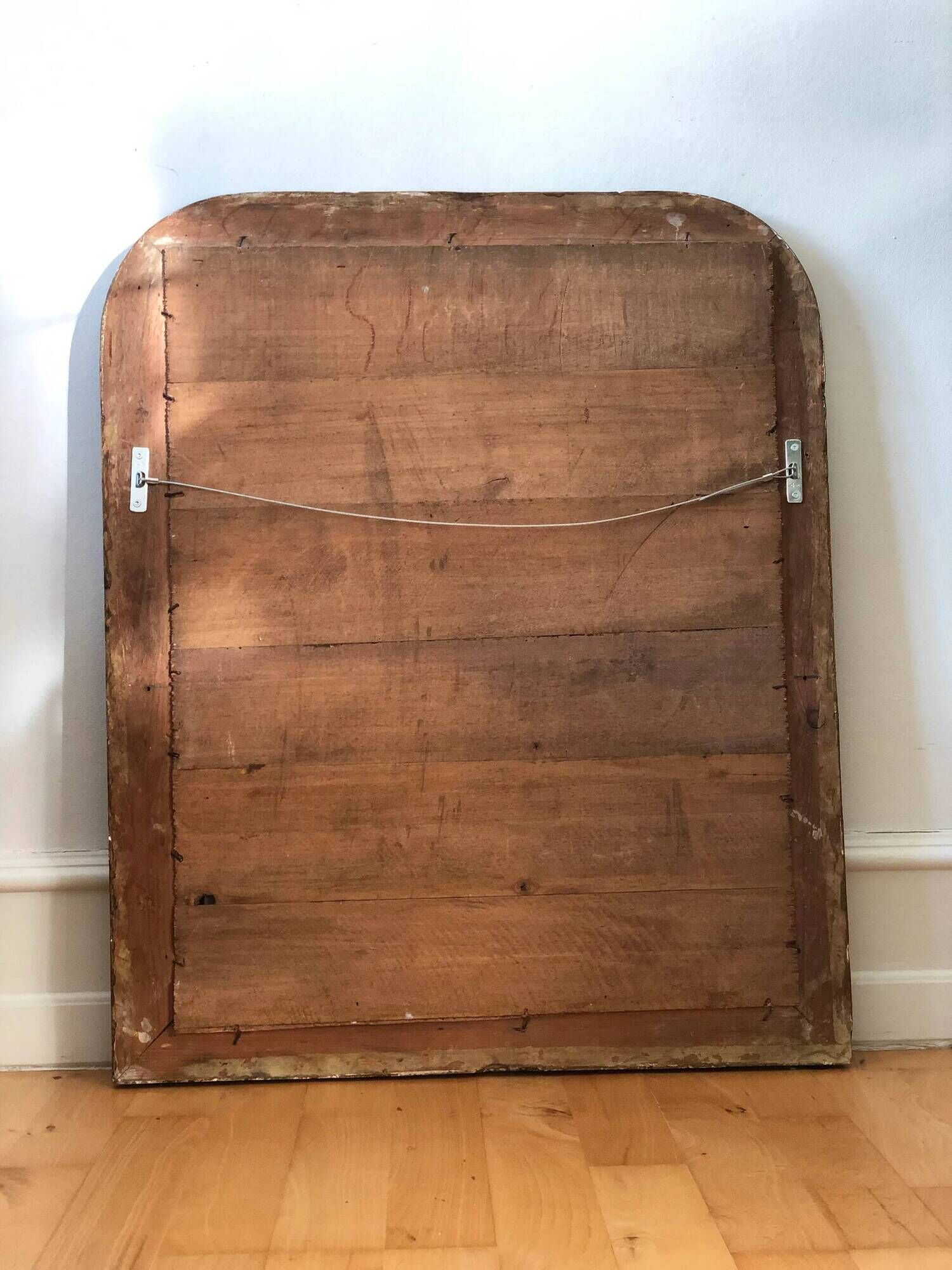 Large antique French Louis Philippe giltwood mirror – late 19th century