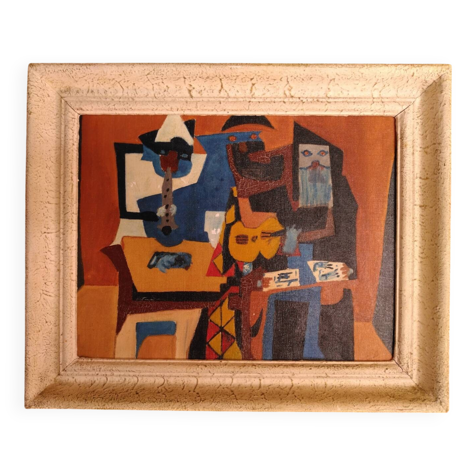 Oil on canvas 3 musicians