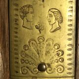 Breton wedding armoire in chestnut - Dated 1869