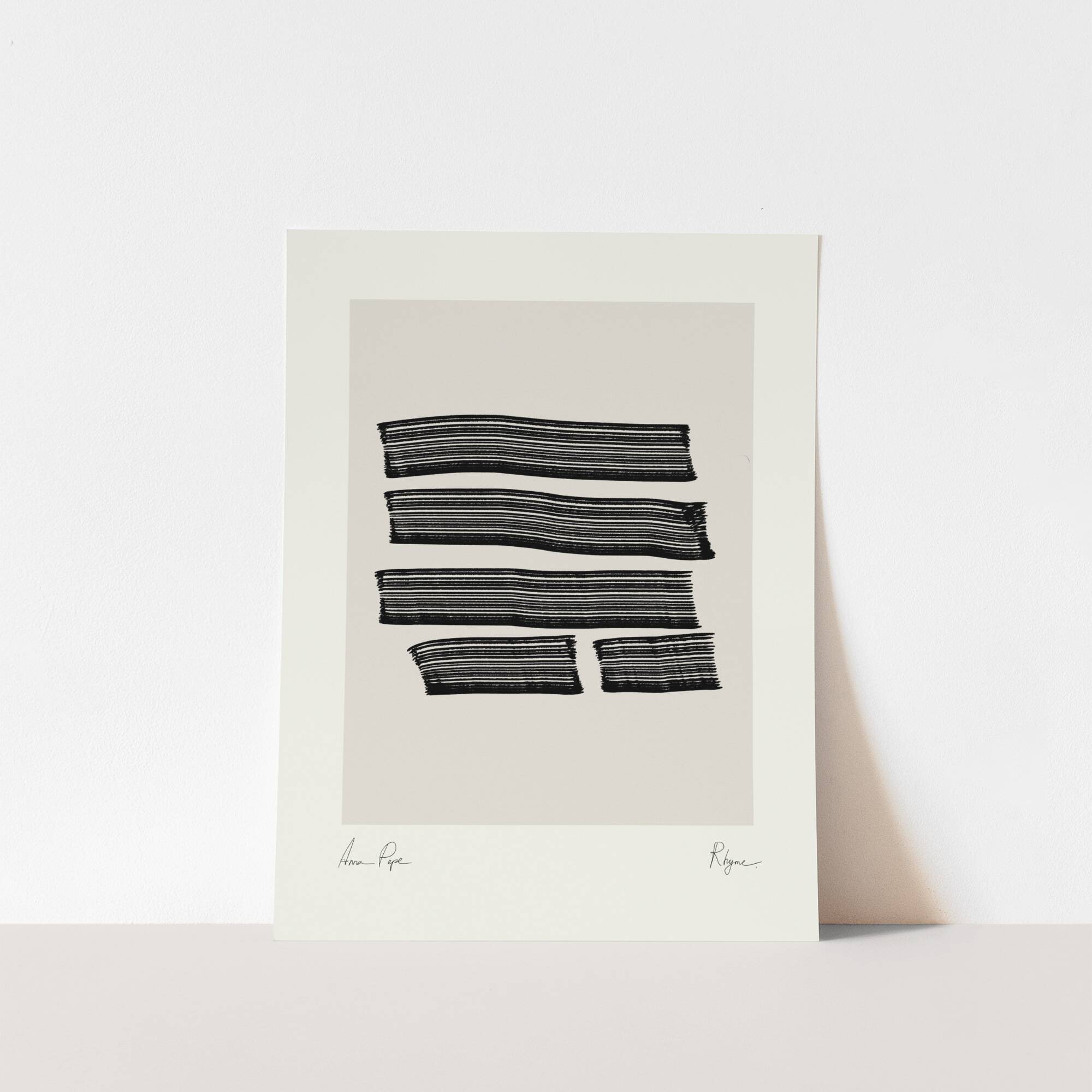 Abstract lines giclee print, 50x70cm