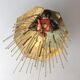 J.T Kalmar chandelier in brass and plexiglass of the 70s