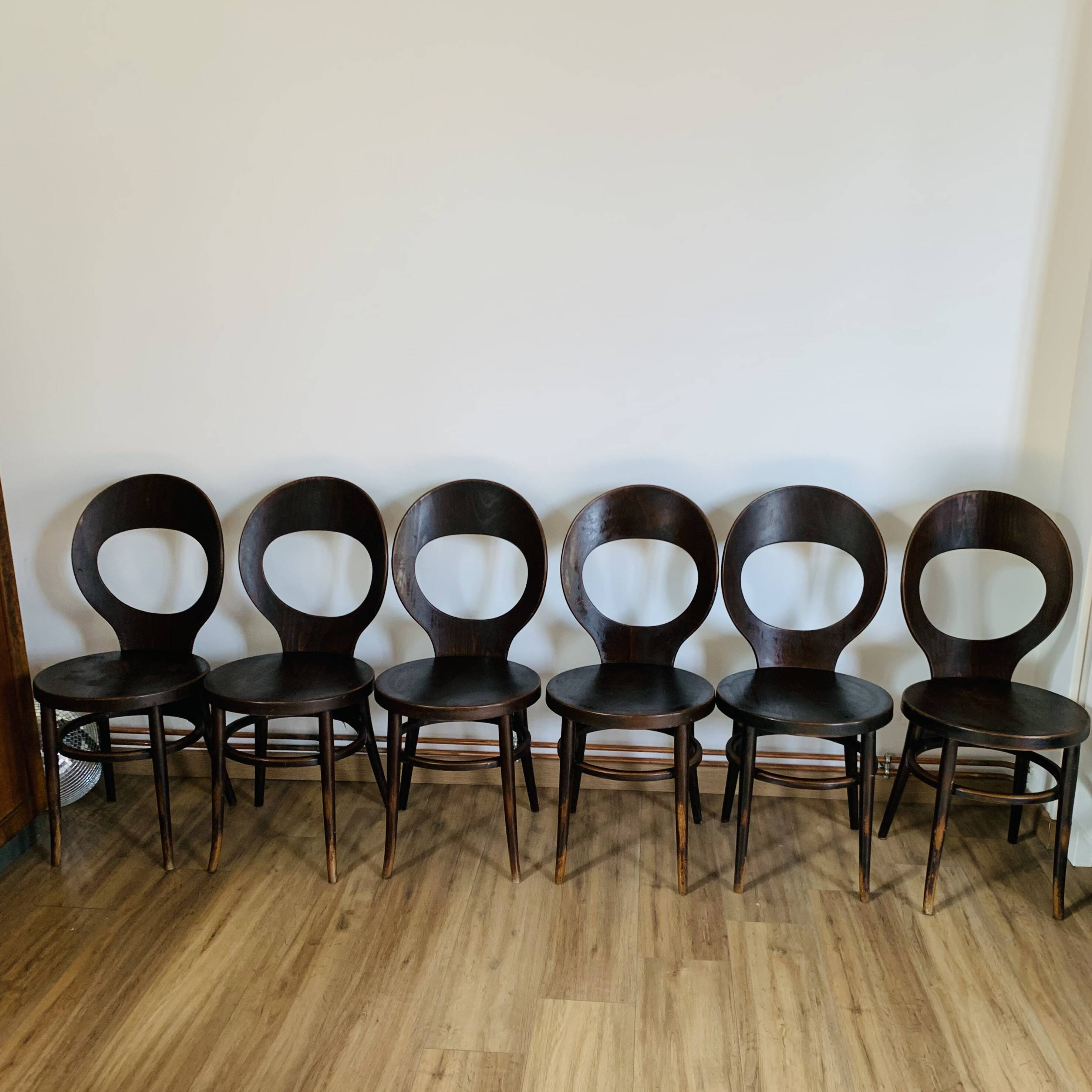 Set of 6 Baumann seagull model chairs