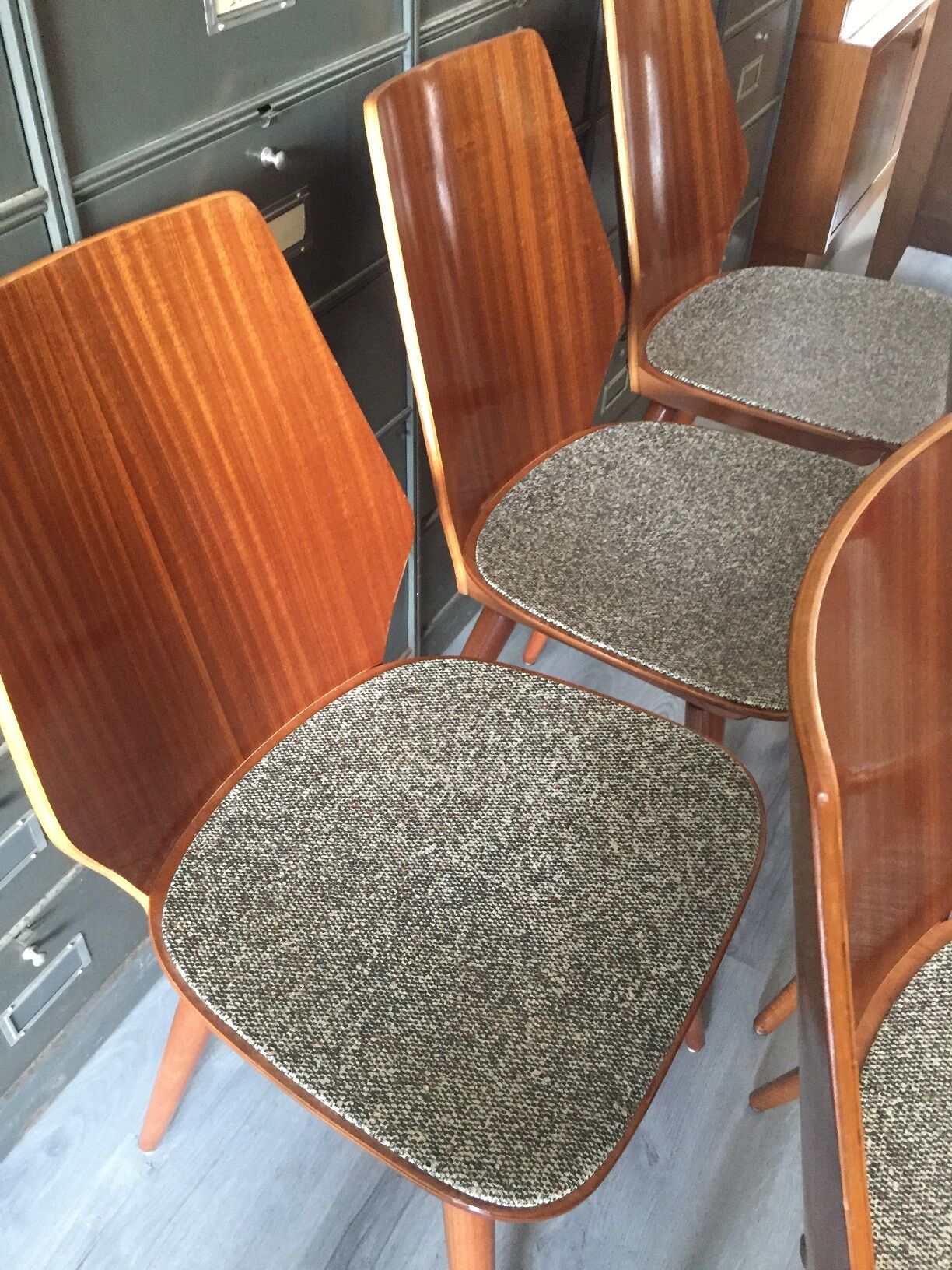 Suite of 6 Baumann chairs