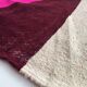 Unbleached Moroccan Berber Kilim carpet with colored flats and fluorescent 294x190cm