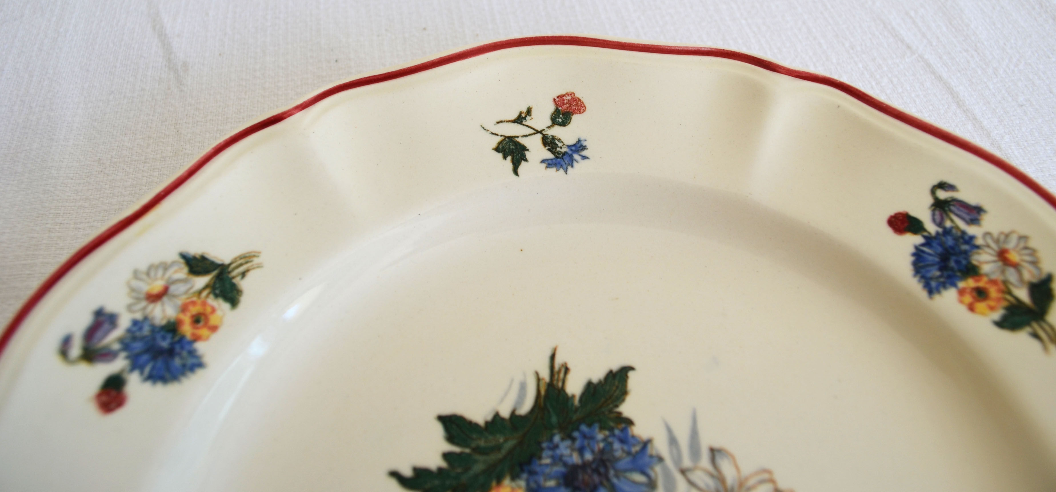 3 dessert plates Agreste de Sarreguemines