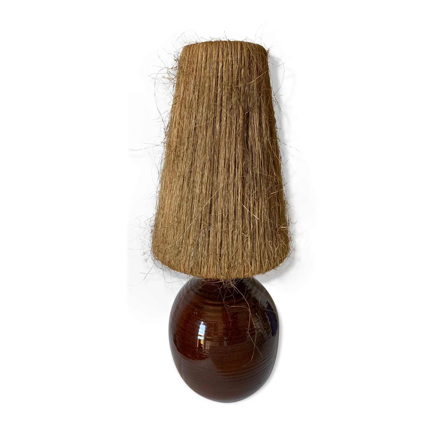 Vintage stoneware lamp