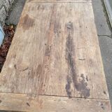 Petit table de ferme avec deux tiroirs