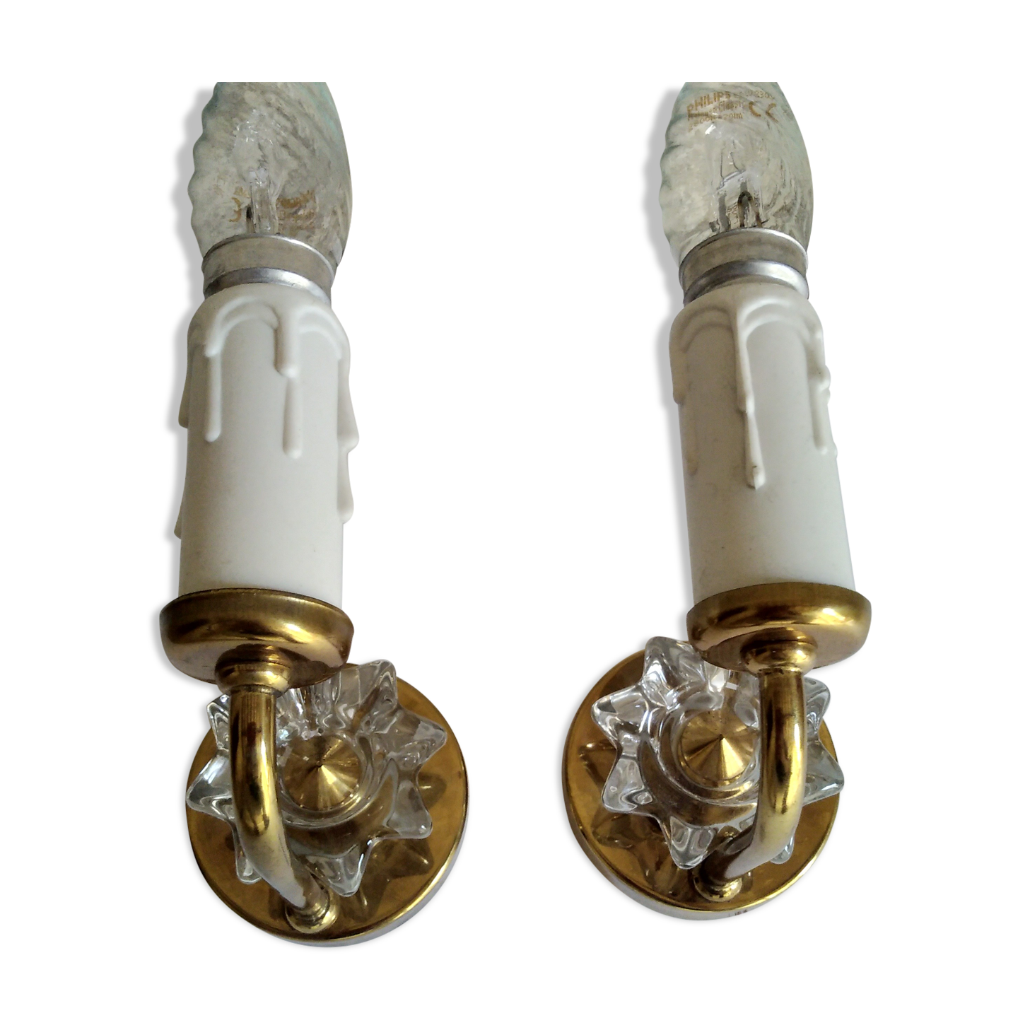 Pair of wall lamps 1960