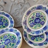 6 flat plates and 6 hollow plates Vloclawek Poland Hand painted