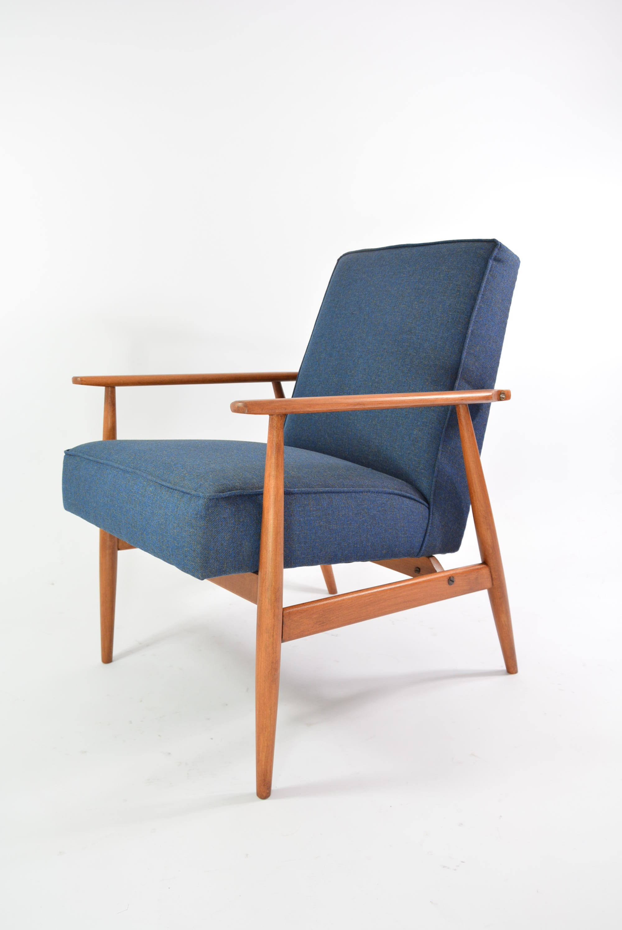 Fauteuil fox bleu chiné