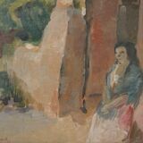 Plein air - Impressionist - Study of a lady
