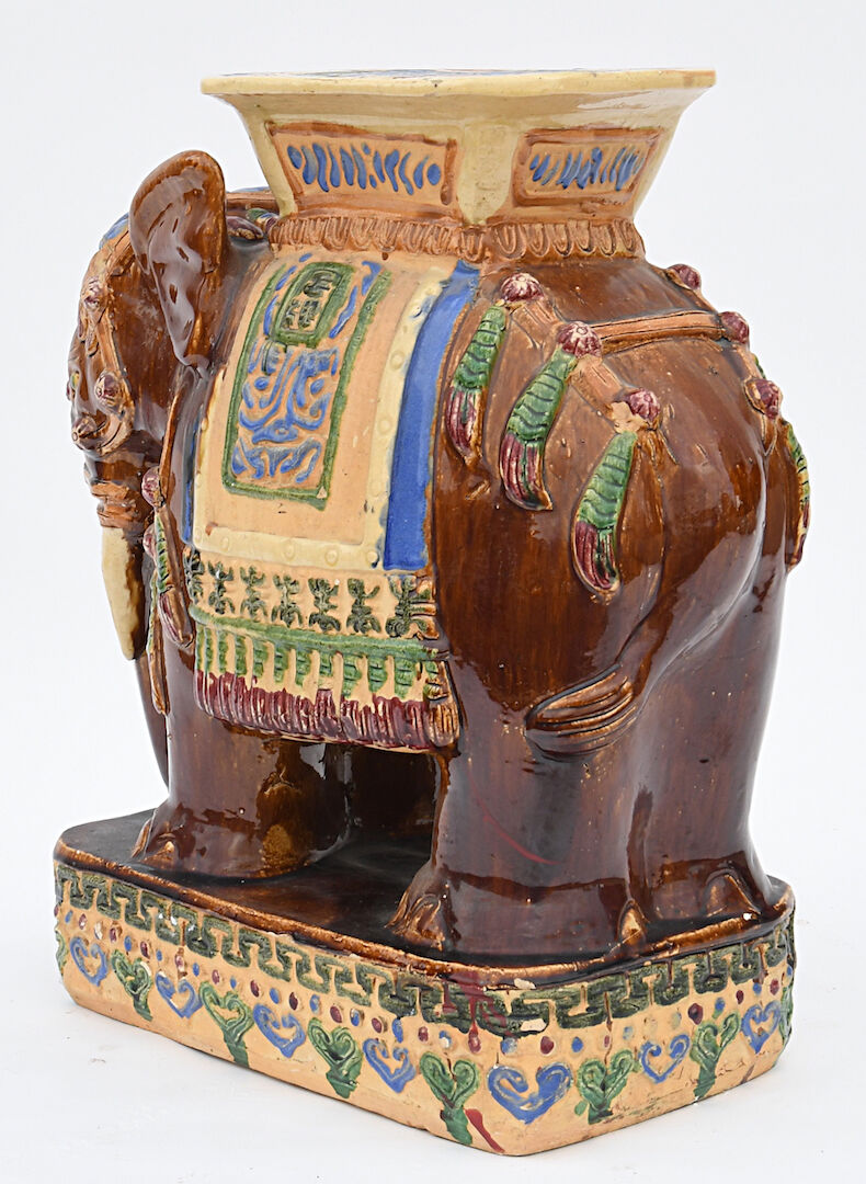 Earthenware garden stool