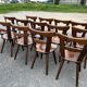 Set of 14 brutalist Scandinavian chairs