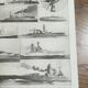 Lithograph on armoured ships and cruisers of 1928