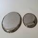 Vintage Baroque Style Italian Stainless Steel Pair of Serving Platters