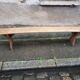 Wooden farm bench "perch"