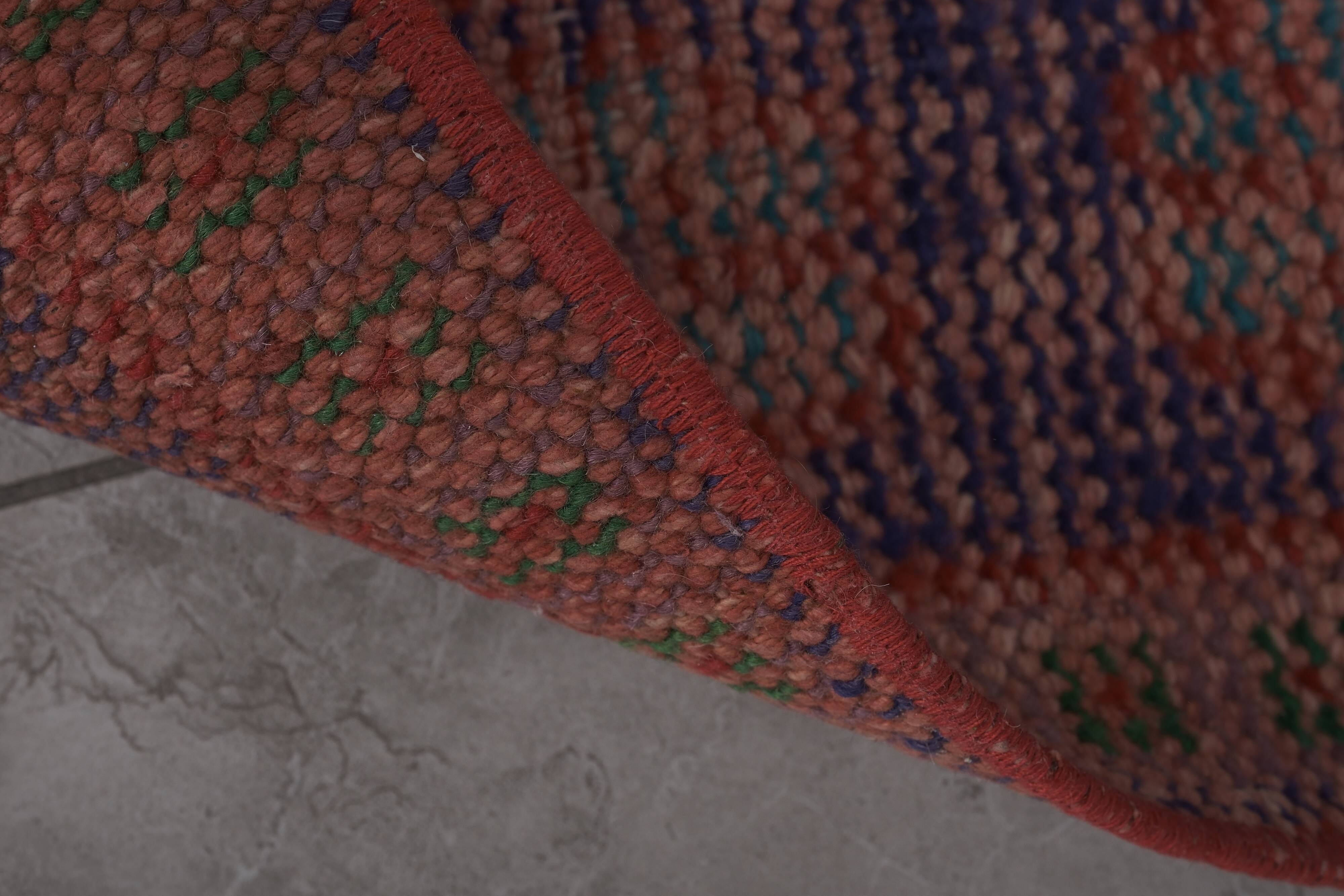 Vintage Turkish Oushak Rug Handwoven 46x373 cm