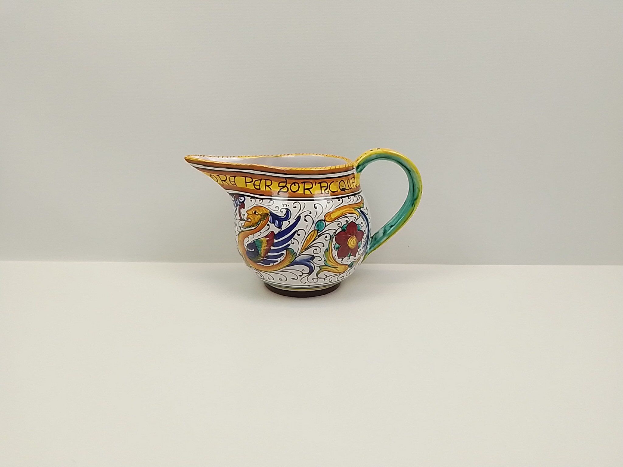 Multicolored ceramic pitcher – Franchi Assisi