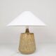 Mid-century ceramic table lamp in earth tones by Gunnar Nylund, Rörstrand, Sweden.