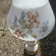 vase cornet opaline white