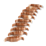 Set of 10 door knives "birds" in albatre, 60s