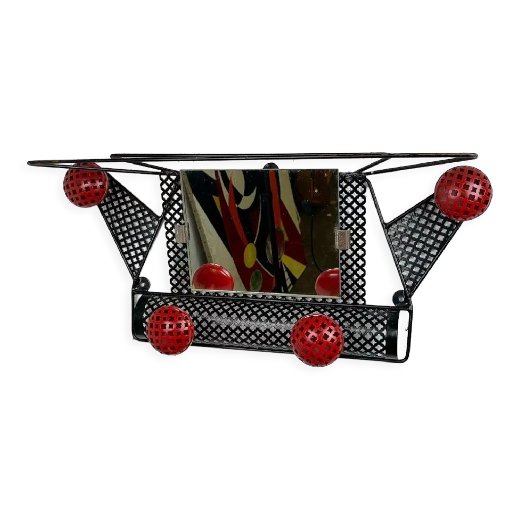 Coat rack perforated sheet metal