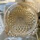 3 vintage chiseled glass ceiling lights 1950-1960