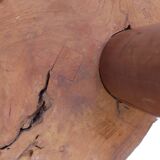 Japanese Showa Period Bamboo and Elm wood Coffee Table, 1960s