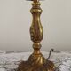 Small Vintage French Art Nouveau Style Bronze Candlestick Table Lamp 5358