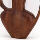 Grand vase jarre à anses sculptural en bois, années 50