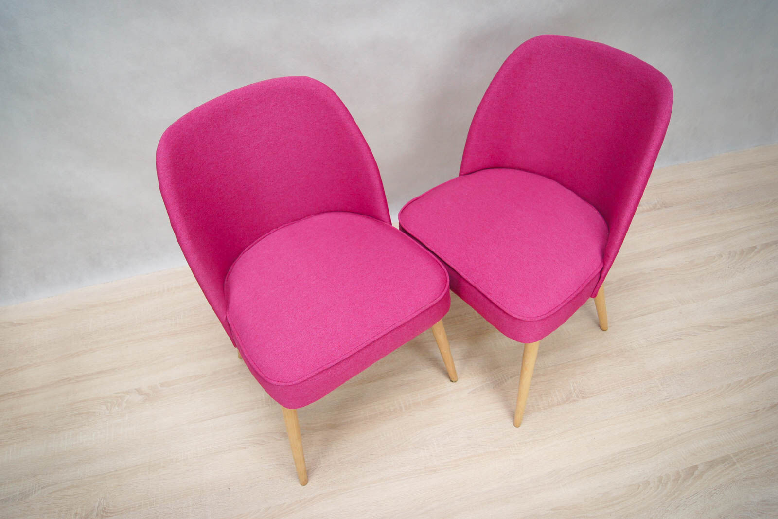 Pair of chairs pink cocktail 1960 s