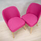 Pair of chairs pink cocktail 1960 s