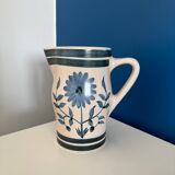 Longchamp blue flower ceramic pitcher