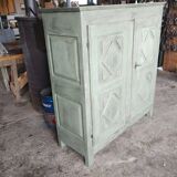 Old green gray low buffet