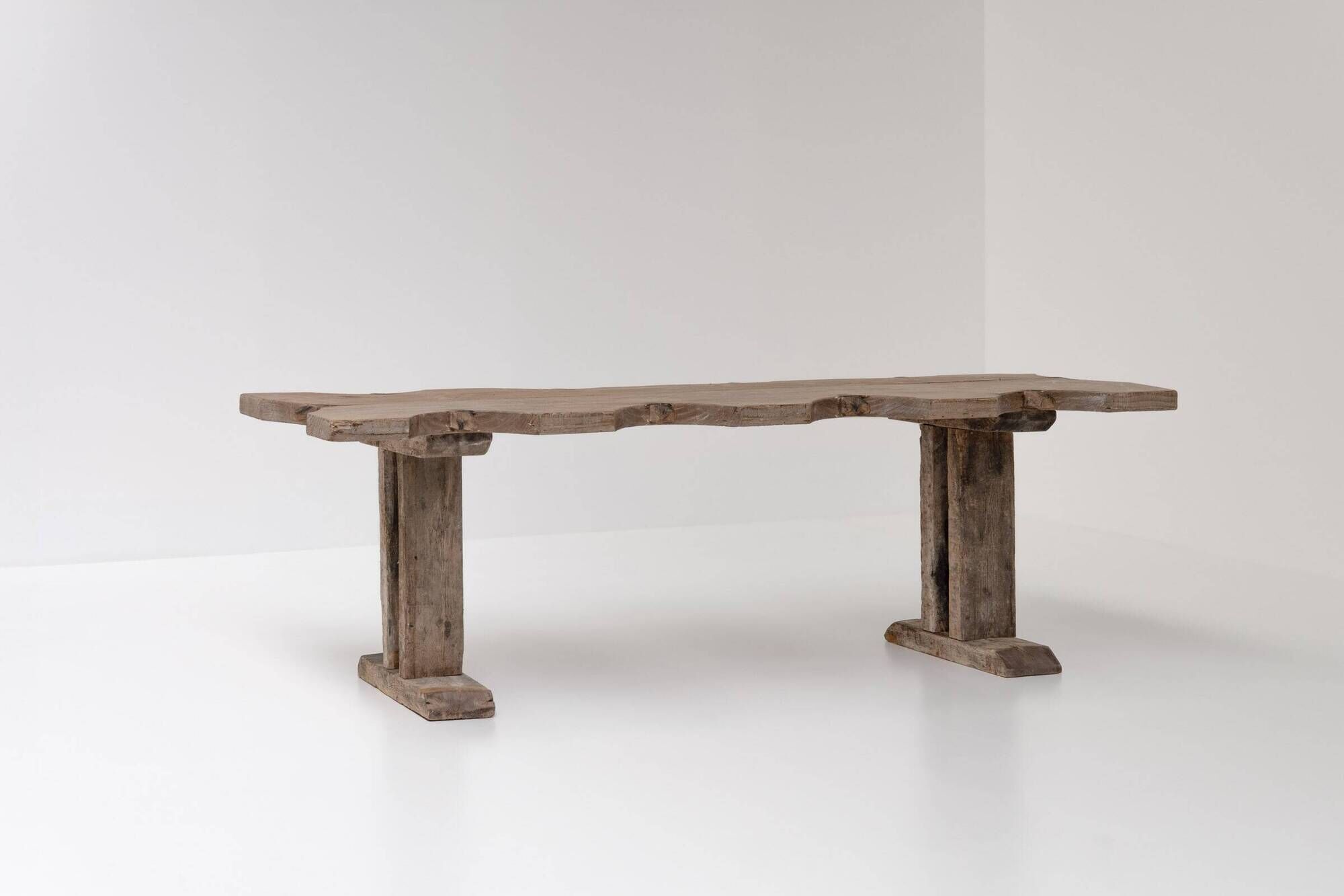 Large Rustic French Jeweller's Dining Table, France, early 20th Century