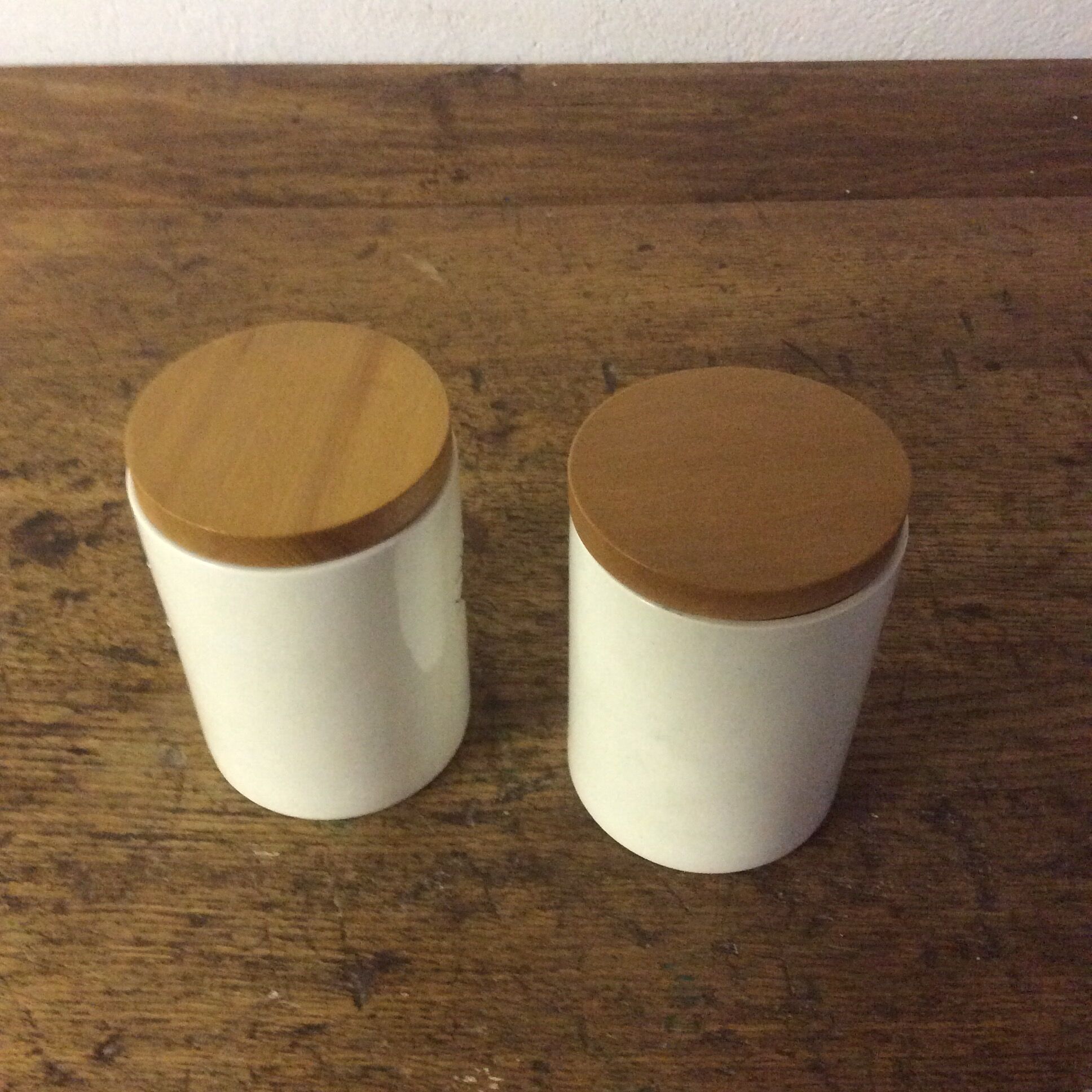 Pair of porcelain pots
