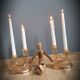 DuO pink glass candle holders