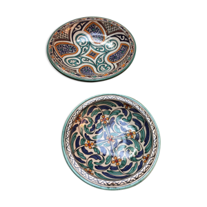 Lot de 2 plateaux en