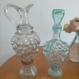 Set carafe and pitcher bunch of grapes