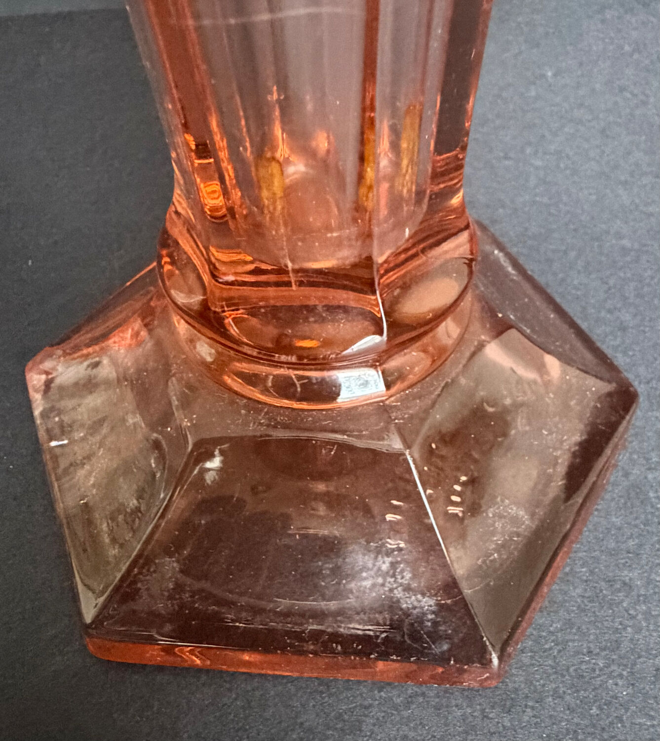 2 Art Deco vases in moulded glass