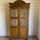Beautiful antique solid wood wardrobe, country chic / Provençal, carved.