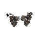 Antique French Candlesticks With Leaves, from around 1900